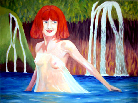Redhead in Water