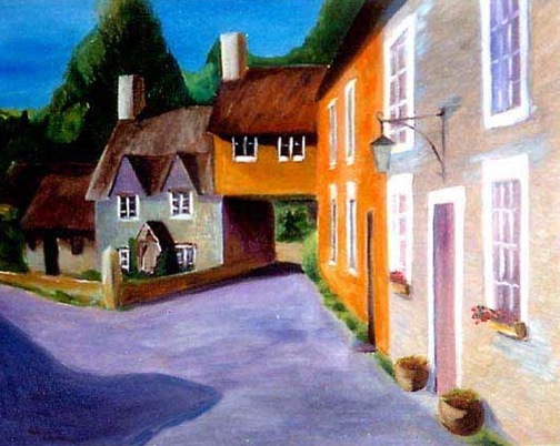 Morning in the town