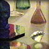 Diamond with Glass Objects